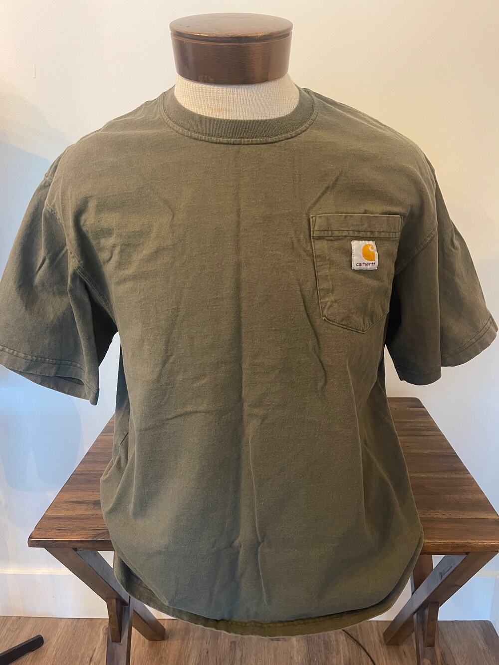 Carhartt Green Men's Short Sleeve Shirt Size Large